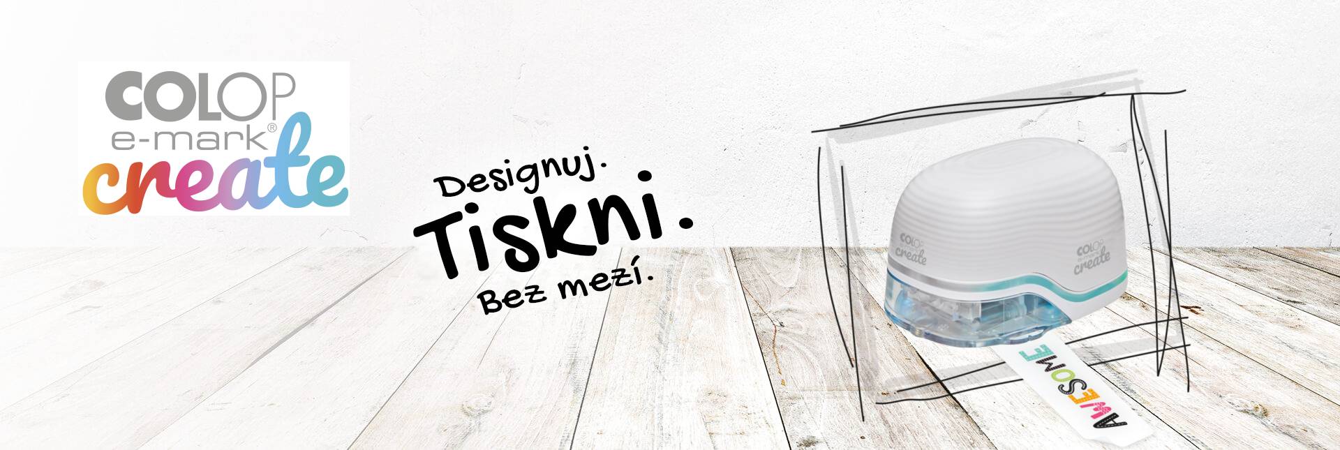 Razítka na textil Kreativní razítka Colop MINE _1